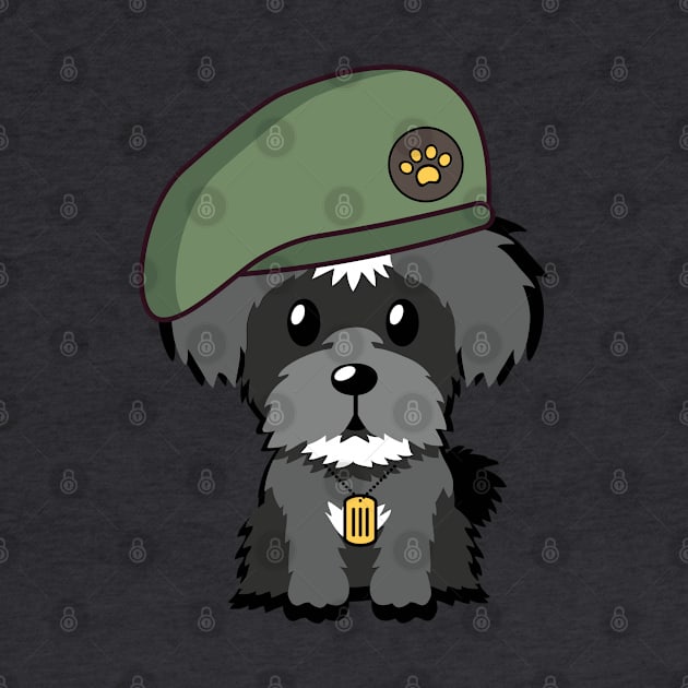 Green Beret Schnauzer by Pet Station